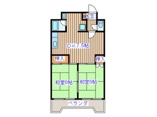 パークハイツ東口の物件間取画像